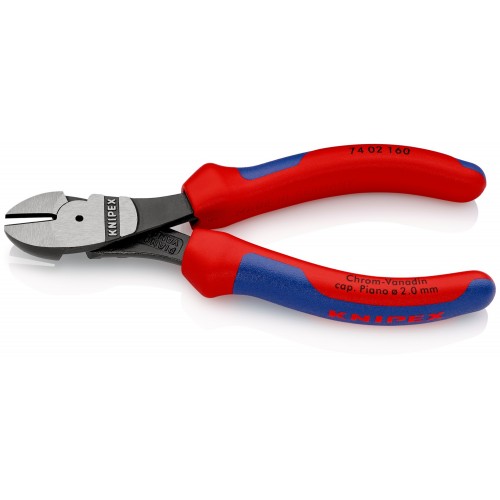 Knipex Alicate de corte diagonal de fuerza con mangos bicomponentes 160 mm