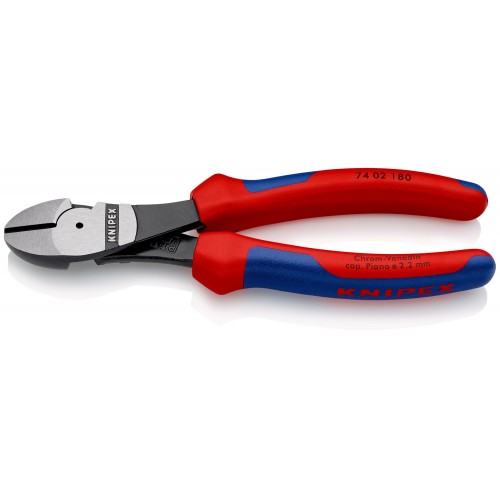 Knipex Alicate de corte diagonal de fuerza con mangos bicomponentes 180 mm