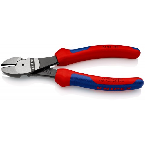 Knipex Alicate de corte diagonal de fuerza con mangos bicomponentes 180 mm