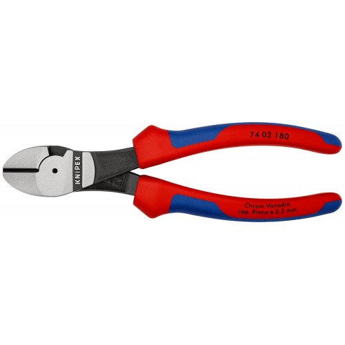 Knipex Alicate de corte diagonal de fuerza con mangos bicomponentes 180 mm