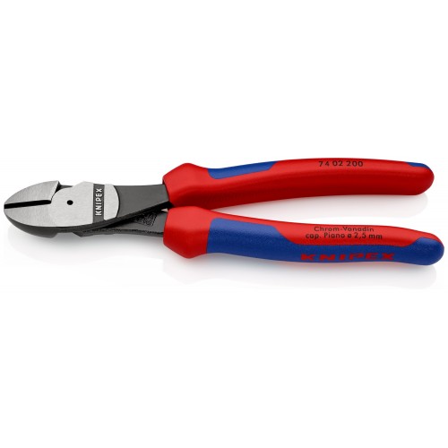 Knipex Alicate de corte diagonal de fuerza con mangos bicomponentes 200 mm