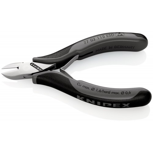 Knipex Alicate de corte diagonal para electrónica ESD 115 mm
