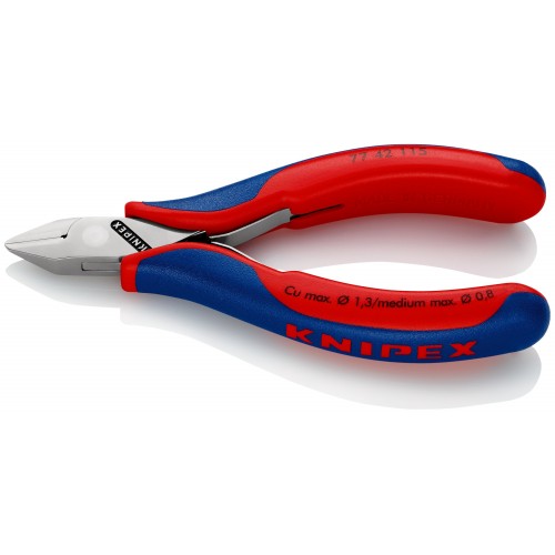 Knipex Alicate de corte diagonal para electrónica (cabeza en punta) 115 mm