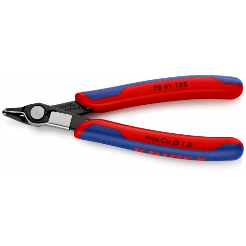 Knipex Alicate de corte para electrónica Super Knips (cabeza estrecha, con muesca) 125 mm