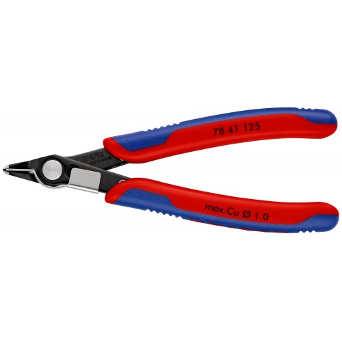 Knipex Alicate de corte para electrónica Super Knips (cabeza estrecha, con muesca) 125 mm