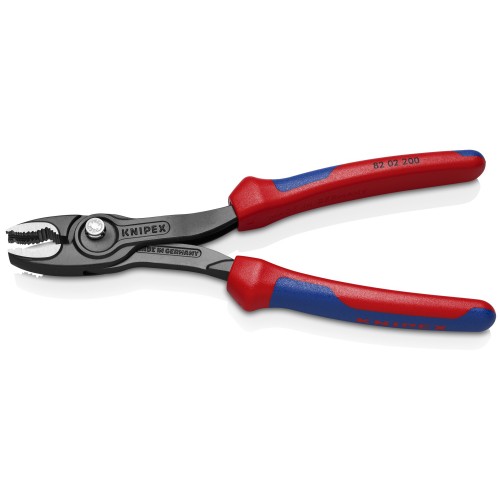 Knipex Alicate de agarre frontal TWINGRIP con mangos bicomponentes 200 mm