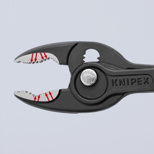 Knipex Alicate de agarre frontal TWINGRIP con mangos bicomponentes 200 mm