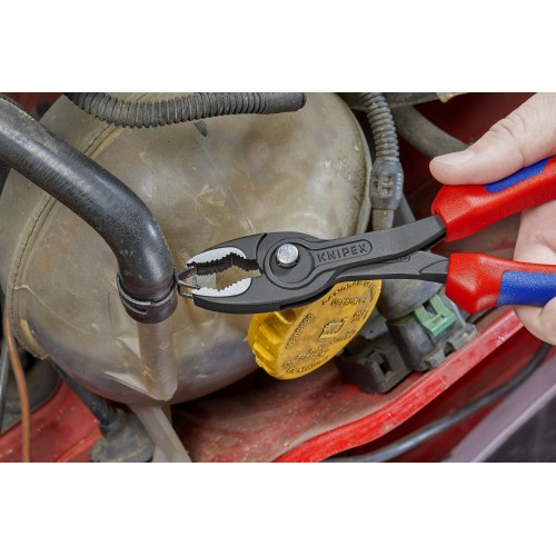 Knipex Alicate de agarre frontal TWINGRIP con mangos bicomponentes 200 mm