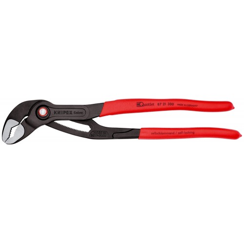 Knipex Tenaza pico loro COBRA® QuickSet -  con mangos recubiertos de plástico 300 mm