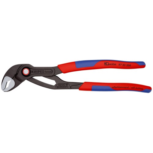 Knipex Tenaza pico loro COBRA® QuickSet - con mangos bicomponentes 250 mm