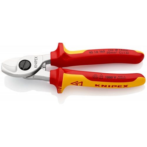 Knipex Alicate cortacables con mangos bicomponentes aislados 165 mm