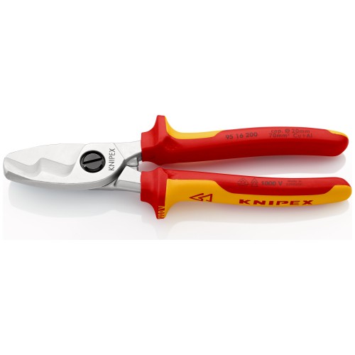 Knipex Alicate cortacablesAlicate cortacables para uso con 2 manos 200 mm