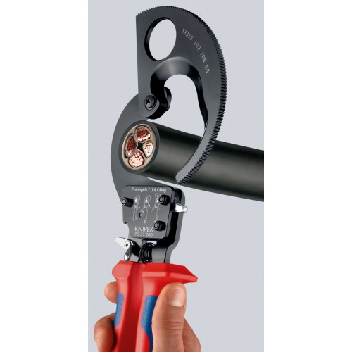 Knipex Cortacables de carraca 280 mm