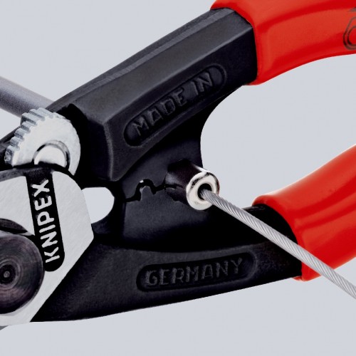 Knipex Alicate cortacables para cable trenzado anticaída 190 mm