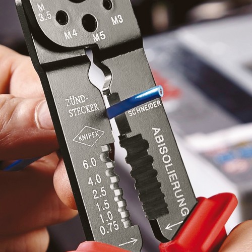 Knipex Alicate para entallar terminales 230 mm