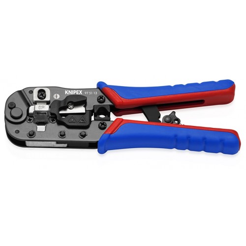 Knipex Crimpadora para terminales Western (RJ) 191 mm