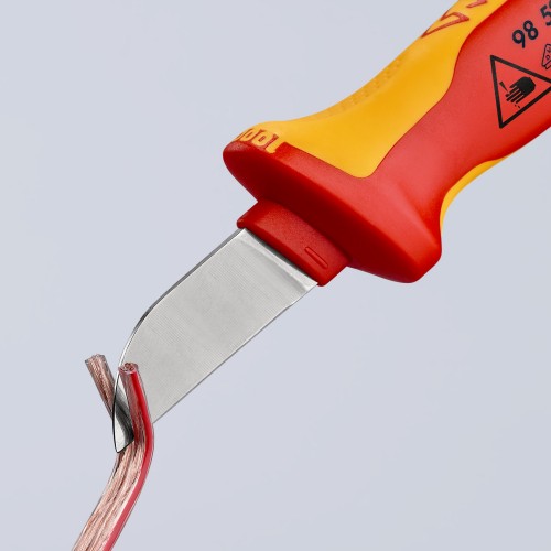 Knipex Cuchillos pelacables con mangos bicomponentes aislados 190 mm