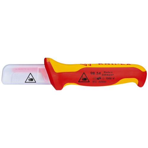 Knipex Cuchillos pelacables con mangos bicomponentes aislados 190 mm