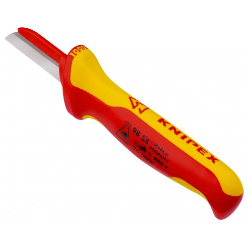 Knipex Cuchillos pelacables con mangos bicomponentes aislados 190 mm