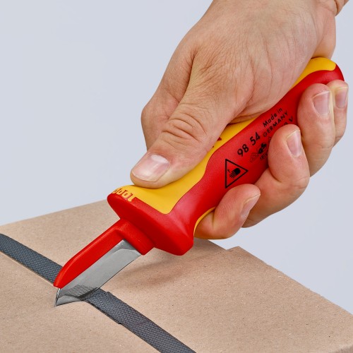 Knipex Cuchillos pelacables con mangos bicomponentes aislados 190 mm