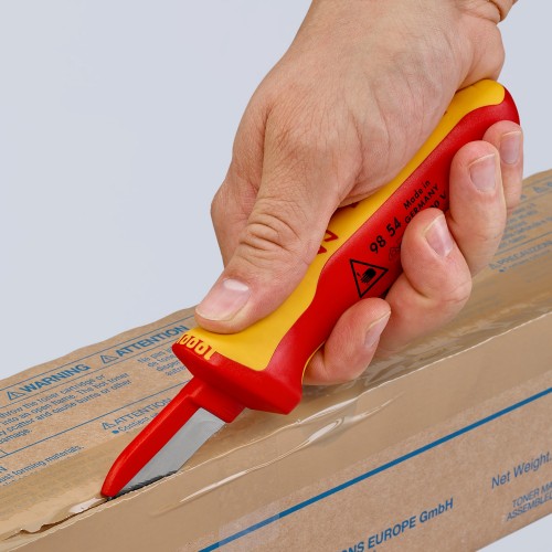 Knipex Cuchillos pelacables con mangos bicomponentes aislados 190 mm