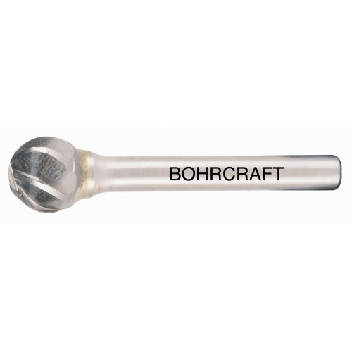 Bohrcraft Fresa rotativa MD Z-ALU forma D esférica // 6,0 mm mango 3 mm