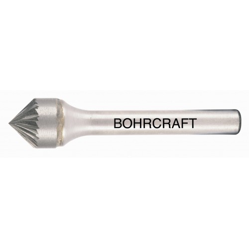 Bohrcraft Fresa rotativa MD forma K cónica 90° // 3,0 mm mango 3mm