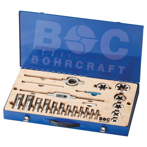 Bohrcraft Estuche roscado GW28 // G 1/8&quot;- G 1&quot; /28-uds.