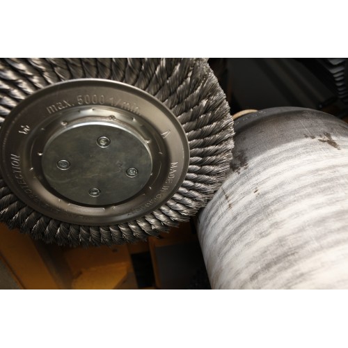 Lessmann Cepillo circular alambre inox. trenzado 472817
