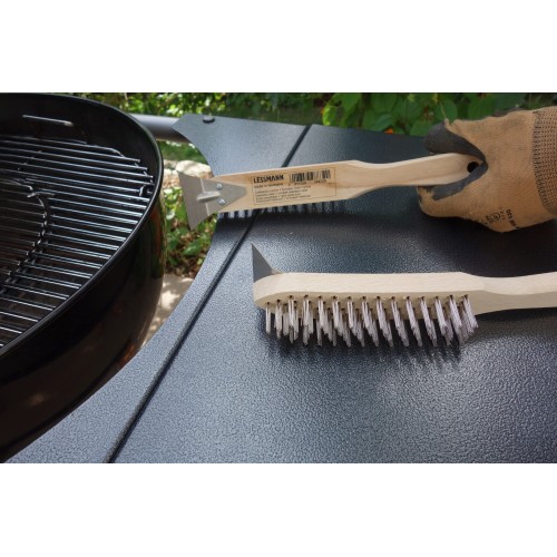Lessmann Cepillo de mano mango de plastico alambre latón 056701