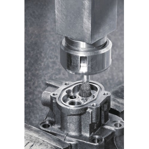 Lessmann Brocha con espiga alambre inox. ondulado 451361
