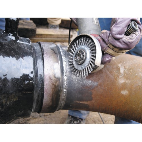 Lessmann Cepillo circular "Pipeline" alambre acero trenzado 47420148