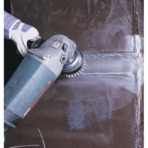 Lessmann Cepillo taza con abrazadera alambre inox, trenzado 484817