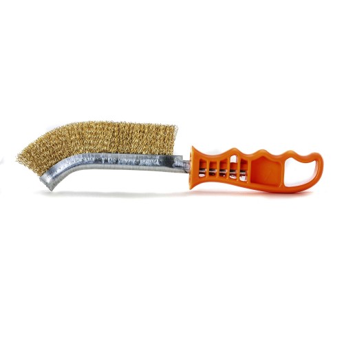 Lessmann Cepillo de mano mango de plastico alambre latón 056701