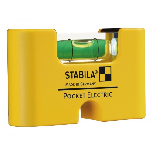 Stabila Nivel de burbuja Pocket Electric, 7 cm, (display de mostrador, 10 uds.)