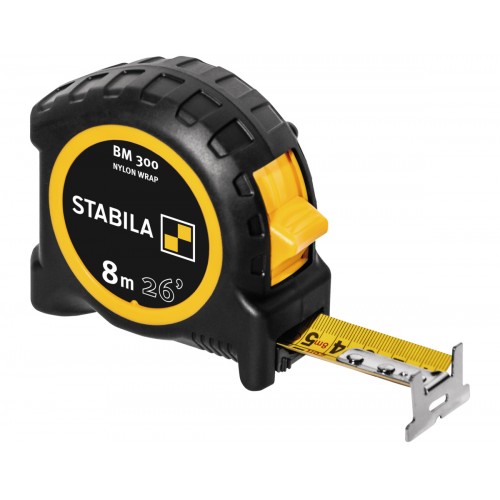 Stabila Flexómetro BM 300, 8 m (26'), escala cm/pulg.