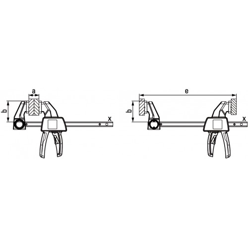 Bessey Tornillo de apriete monomanual EZS11-4 SET