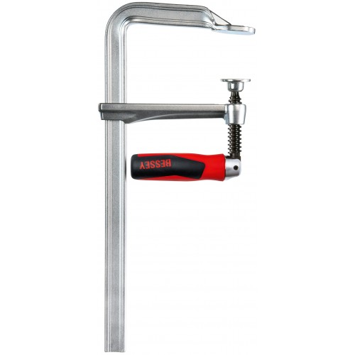 Bessey Tornillo de apriete de acero forjado con mango articulado GZ-KG 250 mm