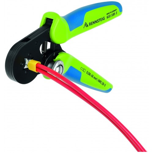 Rennsteig Crimpadora autoajustable para punteras huecas desde 0,08 hasta 16 mm2
