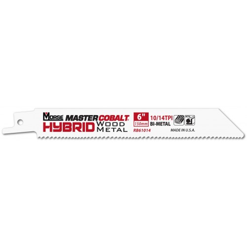 Morse Sierras de sable para metal MASTER COBALT Hybrid 6" 035 10/14 5PK