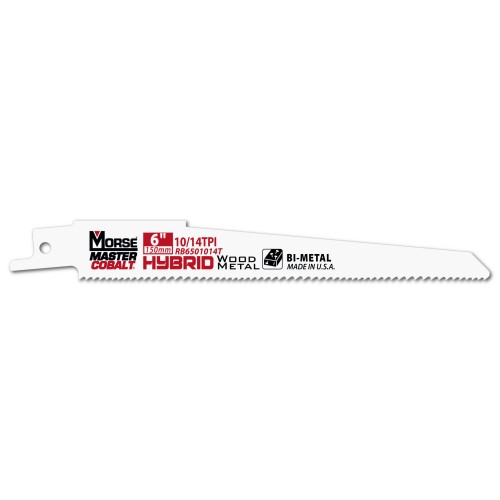 Morse Sierras de sable para metal MASTER COBALT Hybrid 6" 050 10/14 5PK