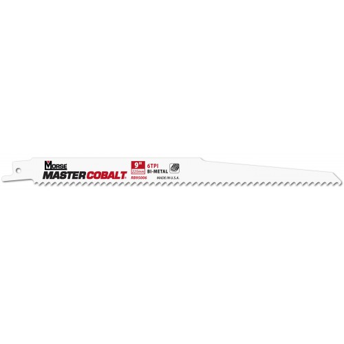 Morse Sierras de sable para madera MASTER COBALT 9" 050 6T 5PK