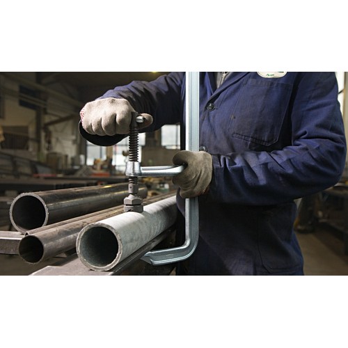 Bessey Tornillo de apriete de acero forjado de alta potencia SLM 200 mm