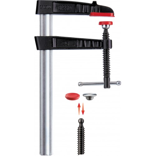 Bessey Tornillo de apriete con mordazas de fundición TG-K 400 mm