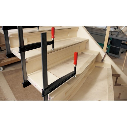 Bessey Tornillo de apriete de gran alcance con mordazas de fundición TGNT-K 300 mm
