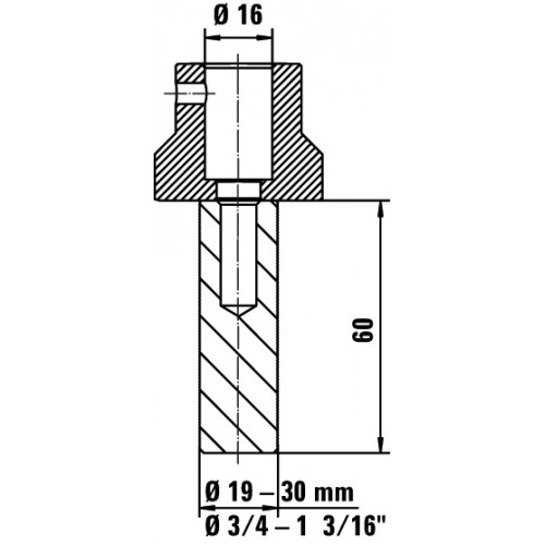 Bessey Adaptador para mordazas TW16AW 19 mm