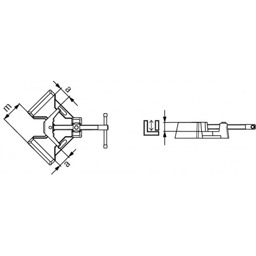 Bessey Escuadra para soldadura de ángulos WSM 2 x 90 mm