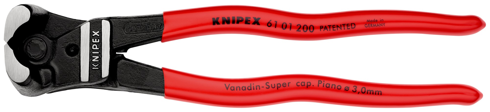 Knipex Alicate de corte frontal con efecto palanca 200 mm