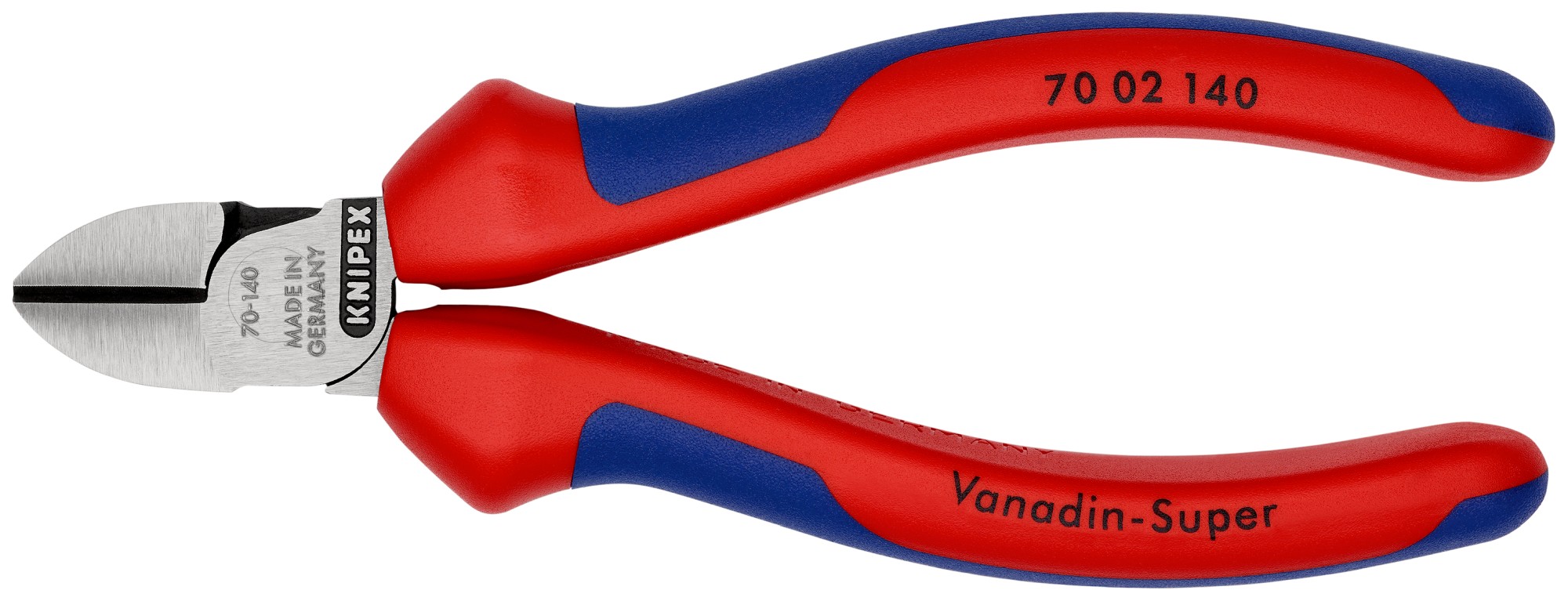 Knipex Alicate de corte diagonal con mangos bicomponentes 140 mm