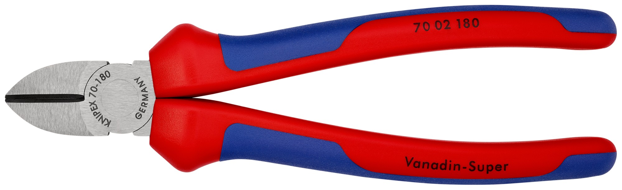 Knipex Alicate de corte diagonal con mangos bicomponentes 180 mm